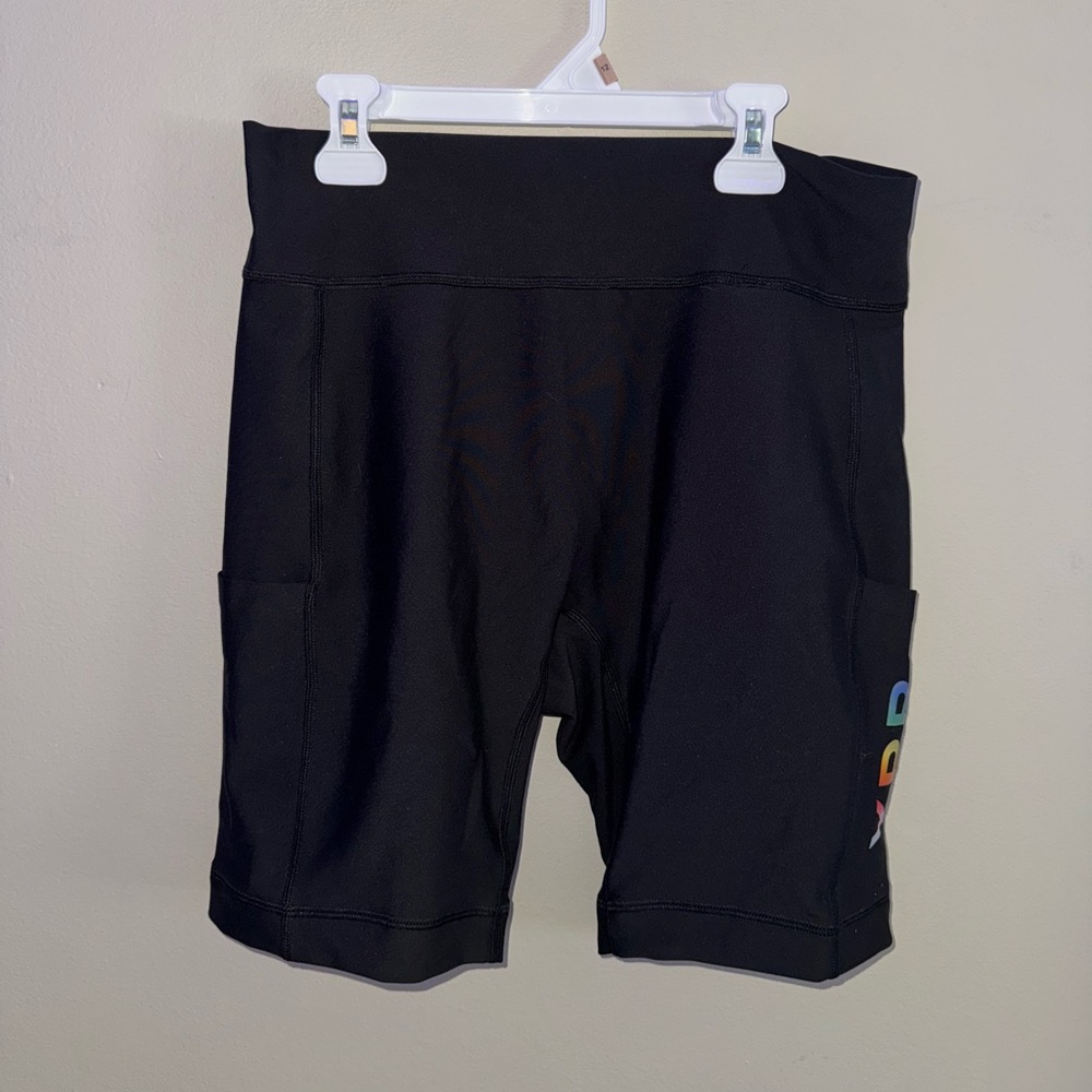 NWOT, YPB, black biker shorts, size medium